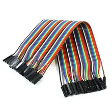 Цветной 40 контактный разъем тестовая линия провода 2,54 мм Шаг 21 см длина