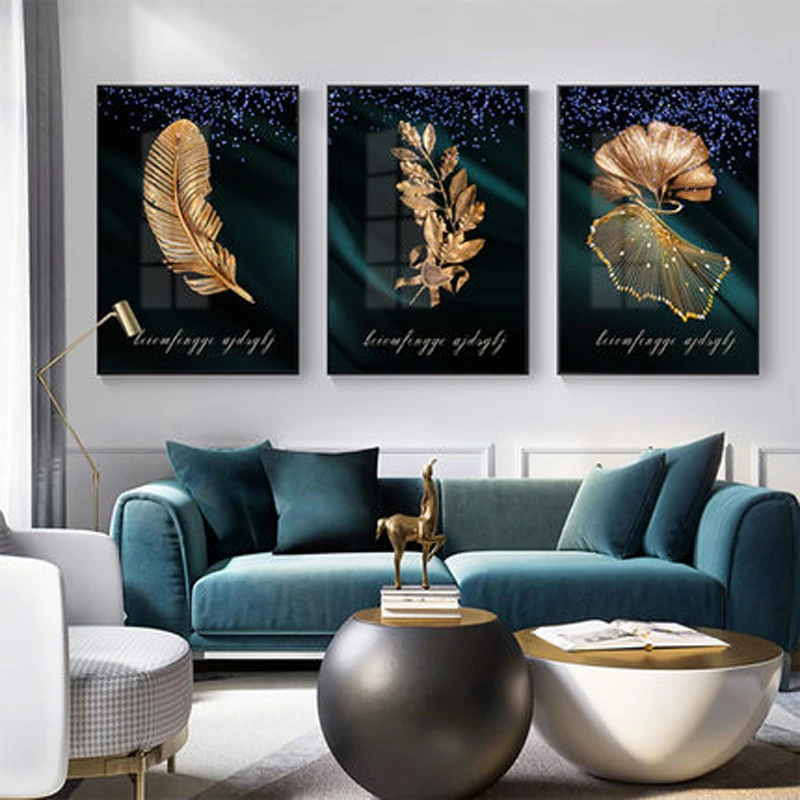 Special-offer-Abstract-golden-plant-leaves-wall-picture-poster-modern-style-painting-on-canvas-art-of (1)