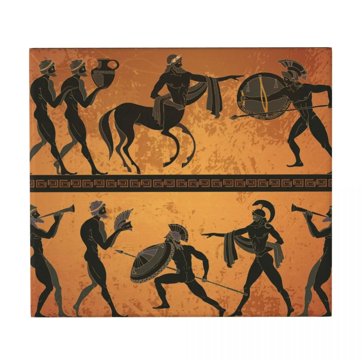 Dish Drying Mat Drain Pad Ancient Greece Figure Pottery Greek Mythology Water Filter Kitchen Heat Resistant Protection | Дом и сад