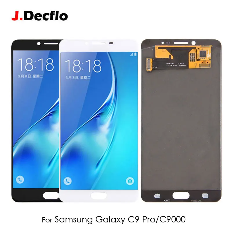 

AMOLED/TFT LCD for SAMSUNG Galaxy C9 Pro Display Touch Screen Digitizer LCD for SAMSUNG C9 C9000 Assembly Replacement 5.5/6.0
