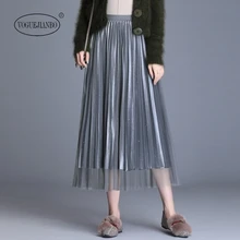 Осенняя и зимняя Милая юбка, облегающая сетчатая юбка с блестками, стрейчевая Золотая Бархатная плиссированная юбка, костюм для женщин, сексуальные женские костюмы