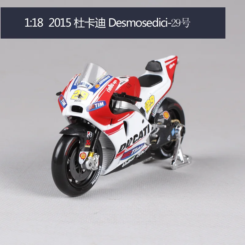 Модель мотоцикла Maisto 1:18 2018 MOTO GP Ducati &amp Yamaha Honda металлическая модель игрушки для