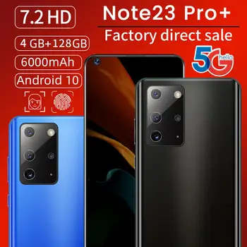

Note23 Pro+ False Punch Hot Bend Frosted Glass High-End Back Cover All-In-One Machine Face Recognition Dual Card Mode