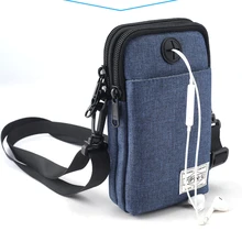 

New Casual Multifunction Women Men Single Shoulder Bags Can Plug In Headphones Phone Purse Pure Color Waterproof Crossbody Bags