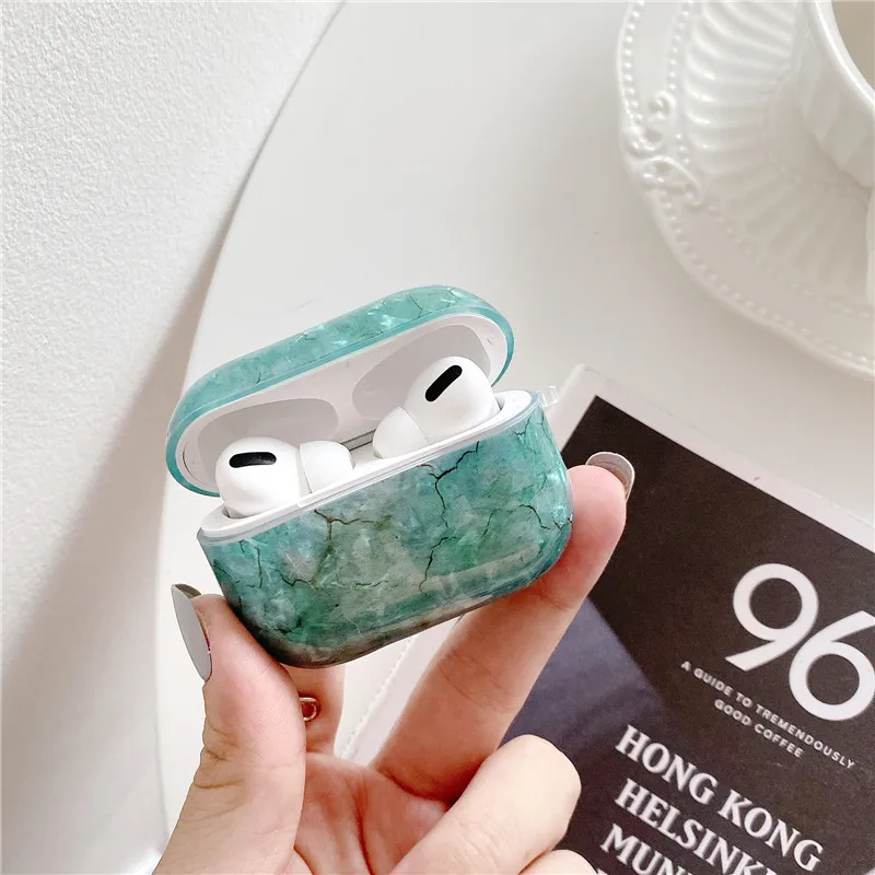 for AirPods Pro Soft Fashion Luxury Marble For Airpods Pro Case cute soft Bluetooth Earphone protective case For Air pods Pro headphone Bag hard case - Цвет: for AirPods Pro Soft