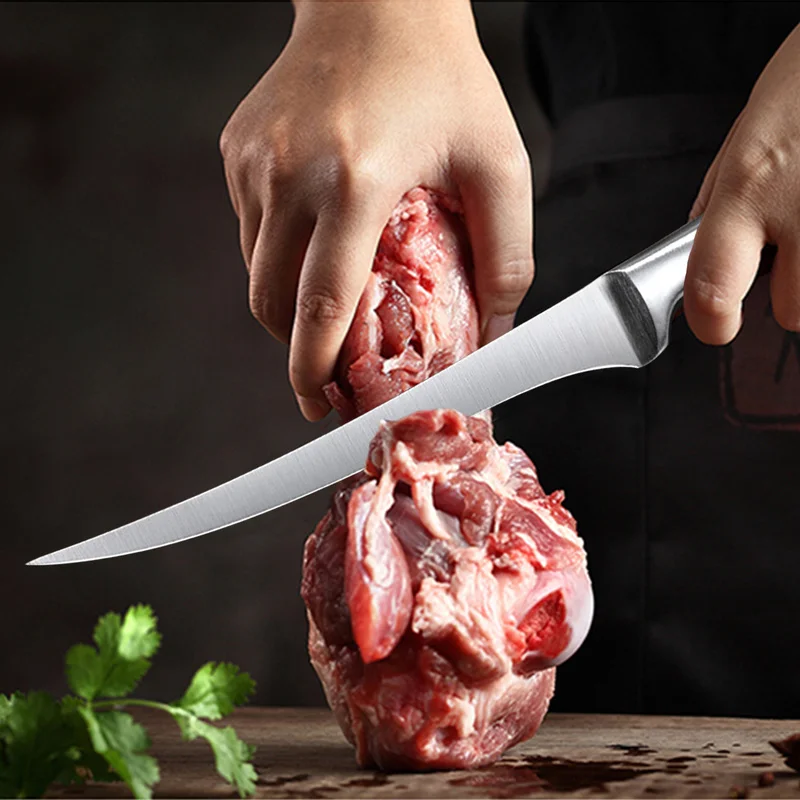 Kitchen Knife 5.8" Boning Stainless Steel For Meat Fish Fruit Vegetable Professional Chef Japanese Cleaver with Cover kitchen knife