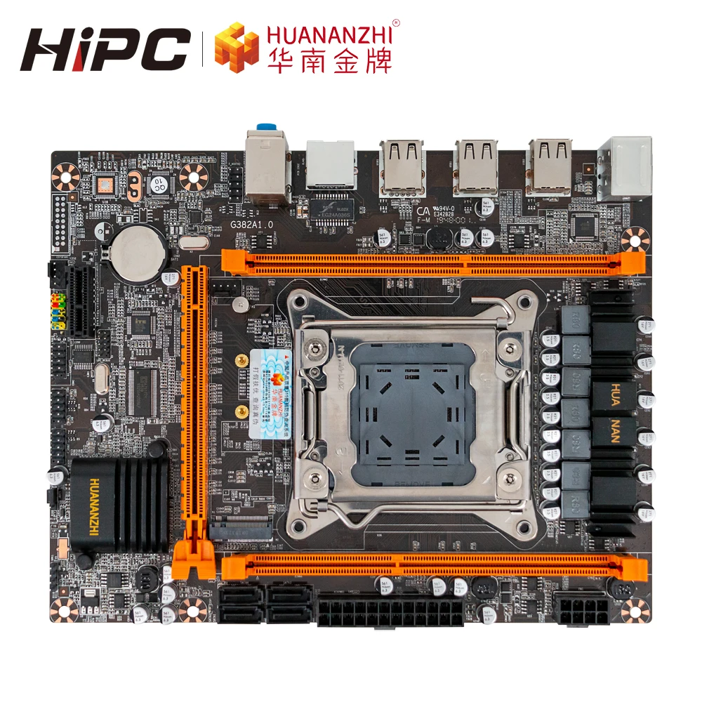 Huanan Zhi X79 4M REV2.0 материнская плата для Intel C602 LGA 2011 DDR3 32 Гб SATA2 M.2 USB2.0 M ATX LGA2011