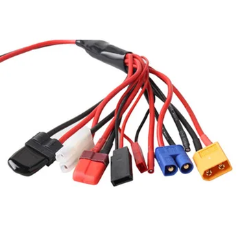 

4.0mm Banana Connector To Female Tamiya/Futaba/TRX/EC3/JST/XT60 Multifunctional Lipo Charging RC Charger Adaptor EM88