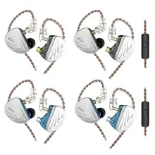 KZ AS16 16BA в ухо наушник сбалансированная арматура гарнитура монитор HiFi наушники