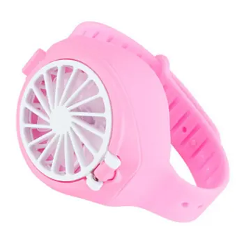 

Creative Mini Watch Simple Fan Portable Summer Rechargeable Usb Folding Fashion Pocket Small Fan Third Gear Electric