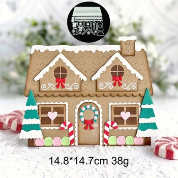 

Spring Metal Cutting Dies House Scrapbooking Photo Album Embossing Paper Card Making Decor Christmas house Scrapbooking Die