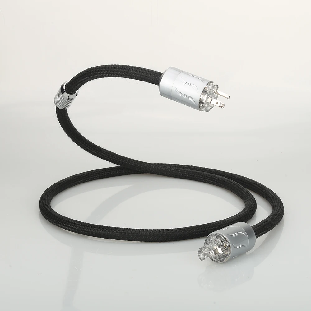 

VIBORG MTR-1501 Power Cable 16pcs Multplex Copper Audiophile AC Power Cable with Rhodium Plated US Standard VM512R+VF512R Plug