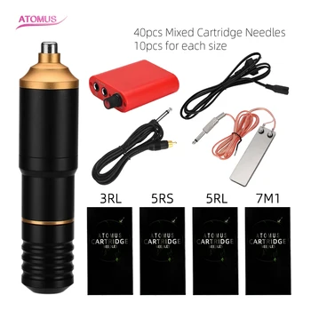 

Compelet Tattoo Kit Gun and Tattoo Pedal Professional Tattoo Machines for Beginner Body Art Permanent Makeup