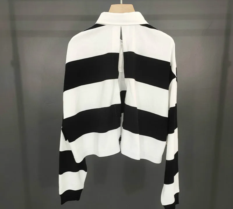 2020 Women's Polo Turn-down Collar Long Sleeve