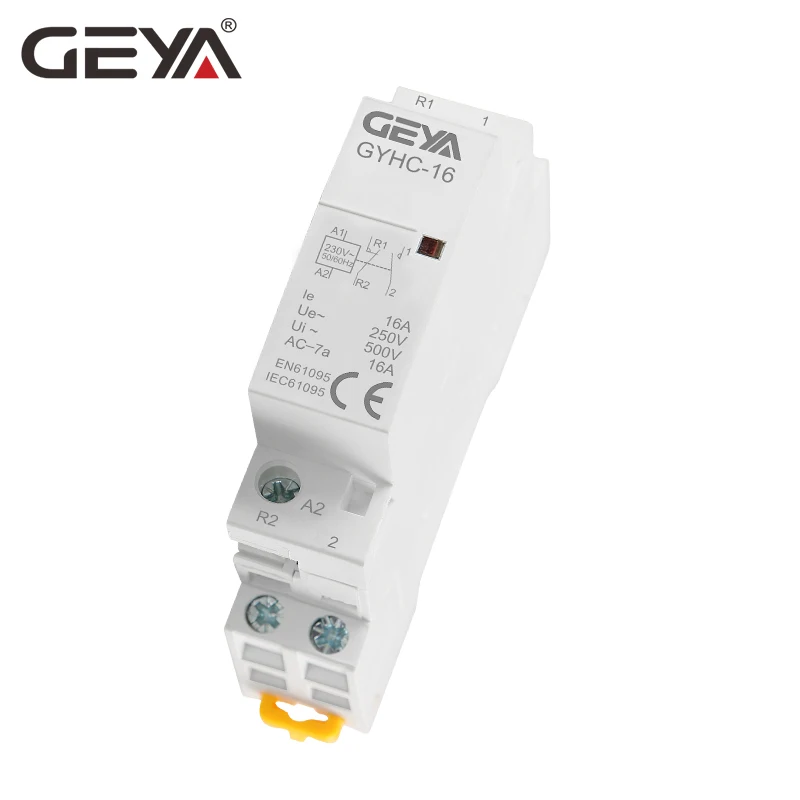 GEYA 2P 16A 1NO1NC 2NO & 2NC бытовой модульный контактор переменного тока 220 В 230