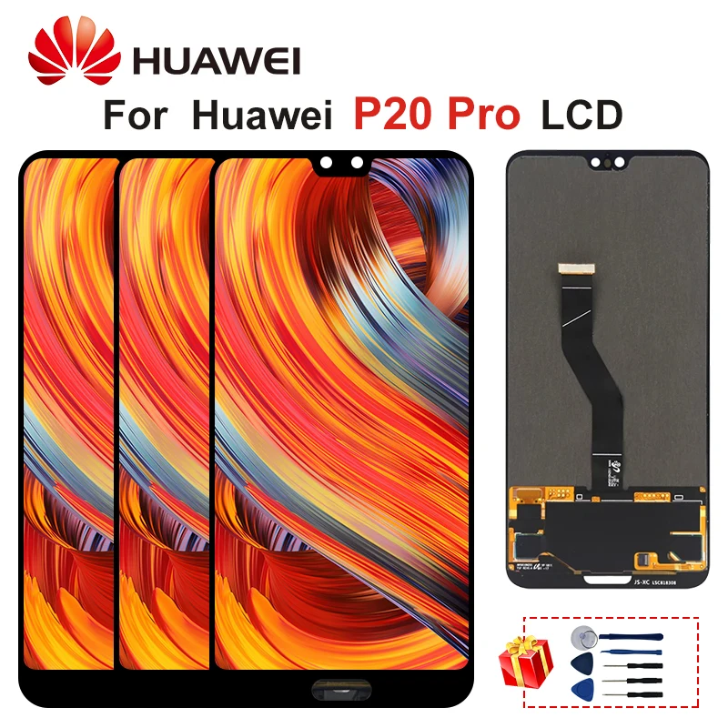 6 1 &quotоригинальный для Huawei P20 Pro Φ ЖК дисплей сенсорный экран дигитайзер Запасные