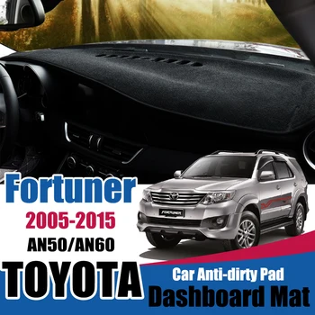 

Sunshade Dashmat Carpet Accessories For Toyota Fortuner 2005~2015 AN50 AN60 Hilux SW4 SR5 Anti-Slip Mat Dashboard Cover Pad Ru