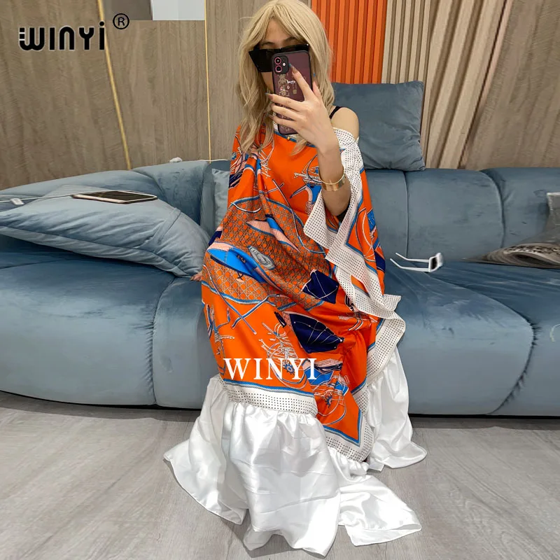 2021 Twill dress with ruffled hem Elegant Pleated Dress Women Long Sleeve Splicing Stripe Print Female Midi muslim sets