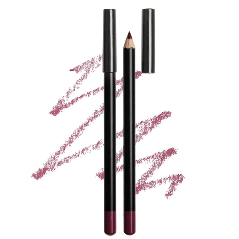 Private Label 12 Colors Matte brown Lip Liner Best Waterproof Lipstick Pen Pencil Wholesale Custom No Brand
