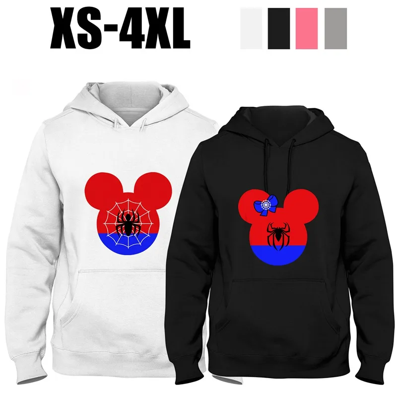 

Cute Mouse Marvel Spider-Man Fashion Sweater Unisex Autumn Hoodie Couple Clothes