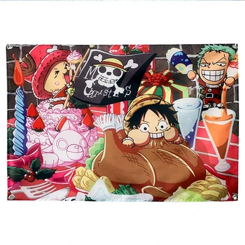 

One Piece Classic Movie Poster Flag Banner Tapestry For Living Room Bedroom Decor Bedspread Wall Hanging Tapestry Fabric