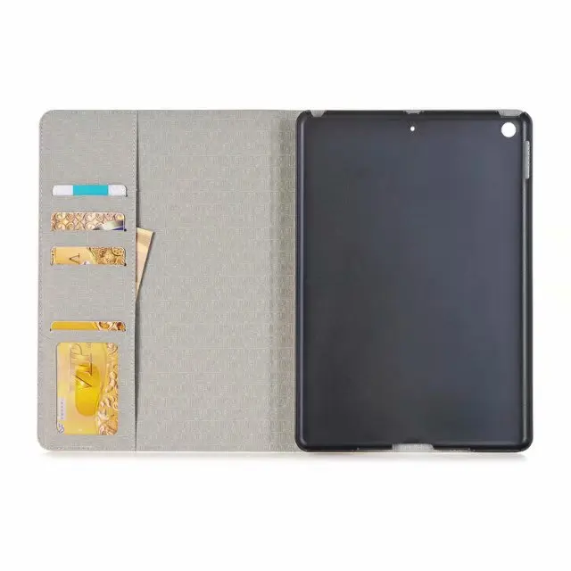 9," новая карта с принтом Coque Чехол для iPad Air 2 A1566 A1567 слот для карт кожаный PU Стенд откидная крышка чехол для iPad Air 2