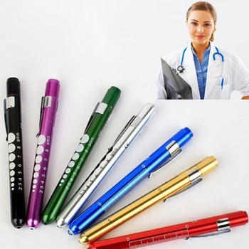 

Reusable Bulb Penlight Working Light Pen light Nurse Pocket Torch Emergency Mouth Inspection Ear Care White Beam