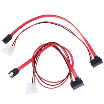 

7 + 6 Pin Slimline SATA Cable for Slim Laptop SATA DVD CD-RW Drive Power Adapter Cable Notebook Optical Drive Cable Line