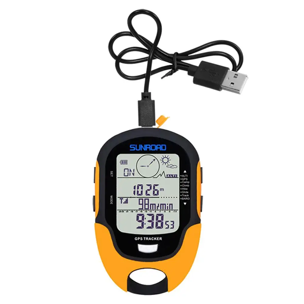  GPS Navigation Tracker Sport Digitale Uhr Armee Stunden Lauf Military Höhenmesser Barometer Kompass