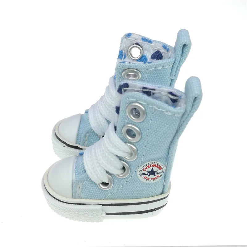 Tilda 4 см Blyth кукольные туфли блект кроссовки для Blythe OB24 BJD 1/8 ботинки для KPOP аксессуары для EXO 15 см куклы - Цвет: light blue