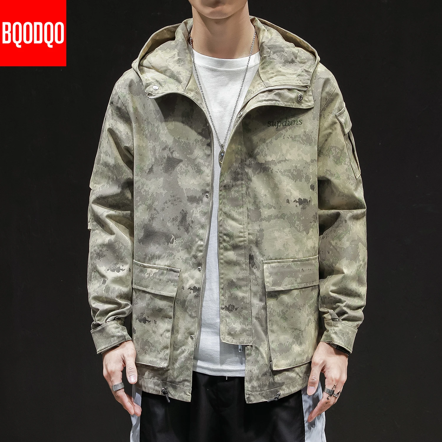 Camouflage Autumn Military Pilot Bomber Jacket Men Winter Streetwear Plus Size Cotton Coat Male Loose Japanese Jackets And Coats