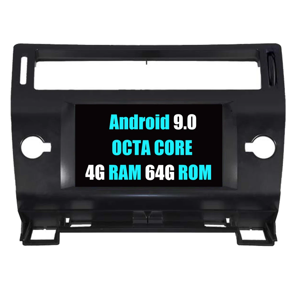 Cheap RoverOne Car Multimedia System For Citroen C4 C-Triomphe C-Quatre Android 9.0 Radio Stereo DVD GPS Navigation Media Music Player 0