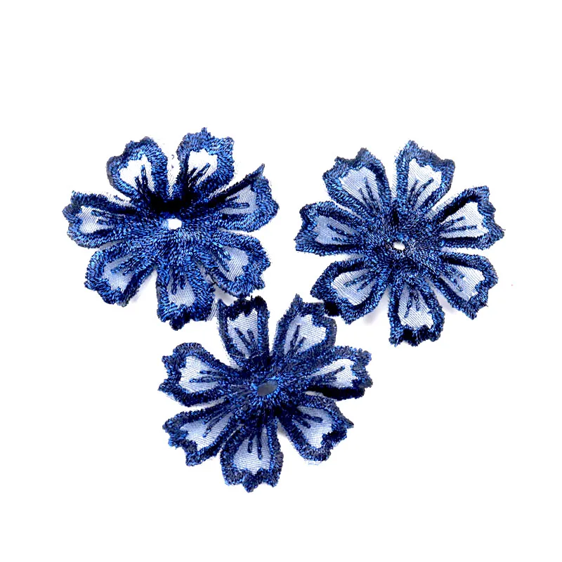 10pcs Beautiful Lace Flower Applique Trim Embroidered Lace Patches Handmade Garment Accessories Decoration Sewing DIY 35mm lace fabric lace sewing accessories lace sewing supplies lace accessories lace garment accessories lace decoration