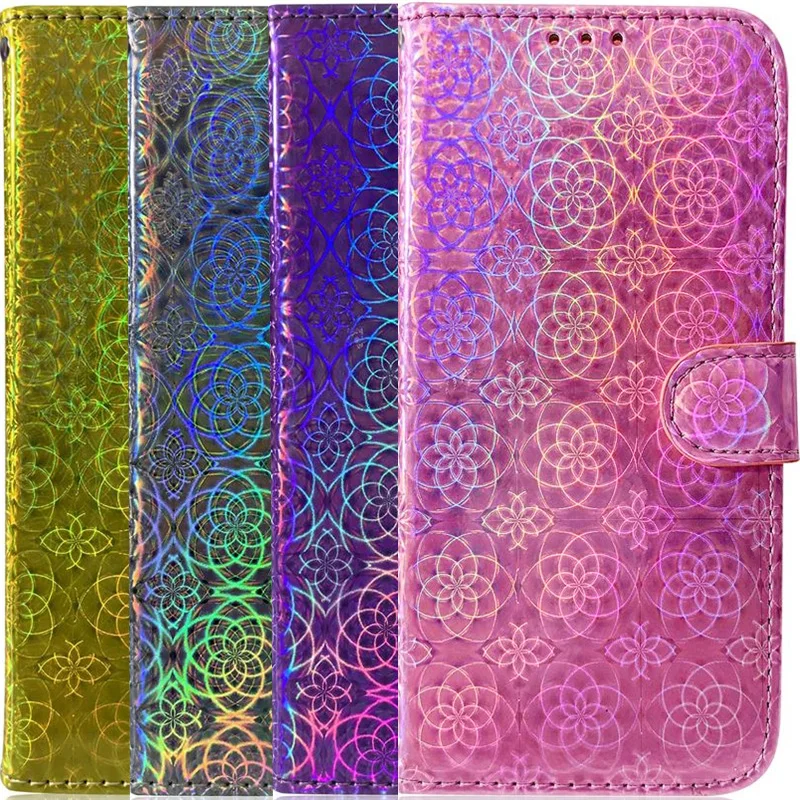 Чехол-книжка для Samsung Galaxy S10 A10 A20 A30 A40 A50 A70 A80 M10 M20 M30S M40 кожаный с отделением карт P26F |