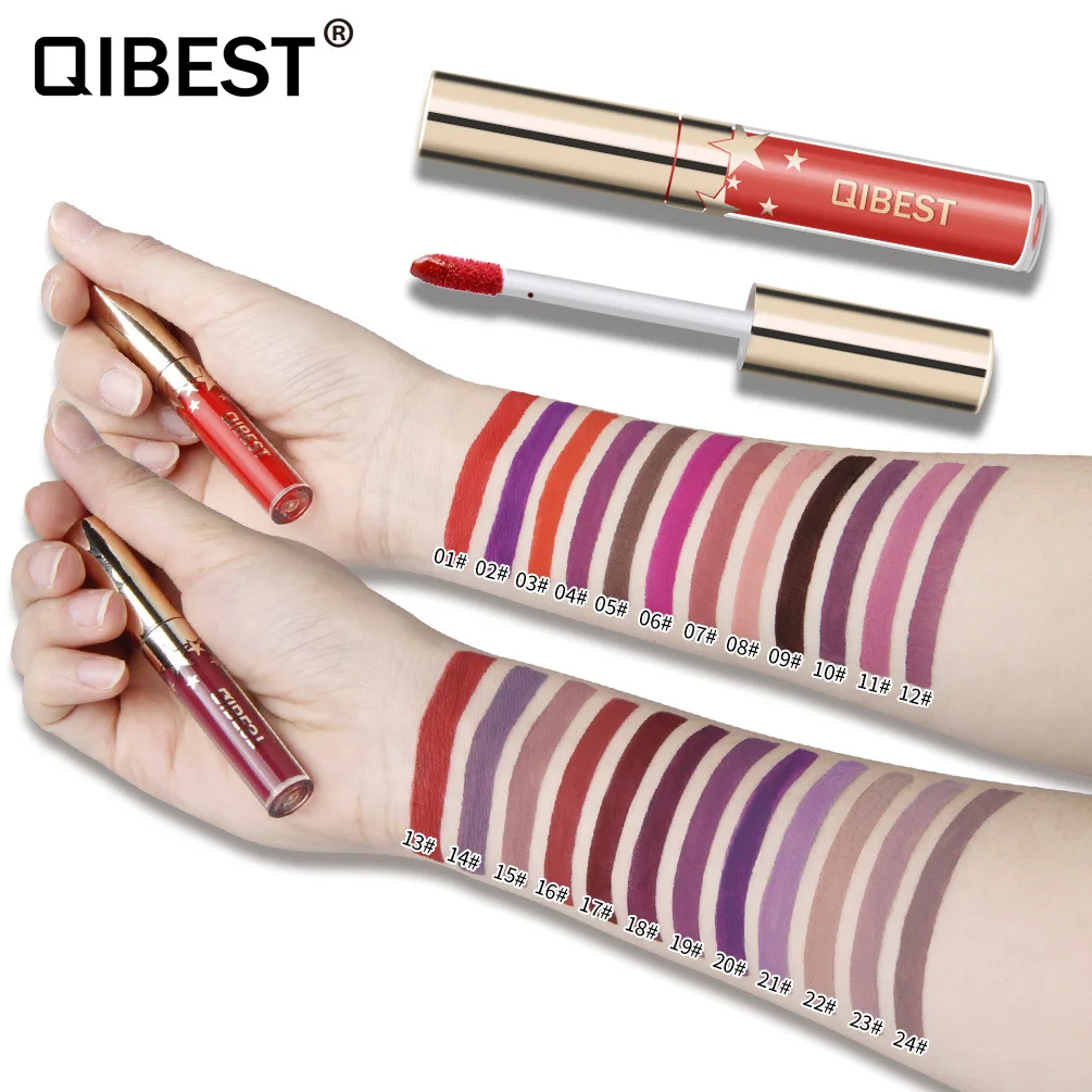 24 Colors Matte Lip Gloss Liquid Lipstick Long Lasting Makeup Moisturizer Make Up Waterproof Pigment Tint |
