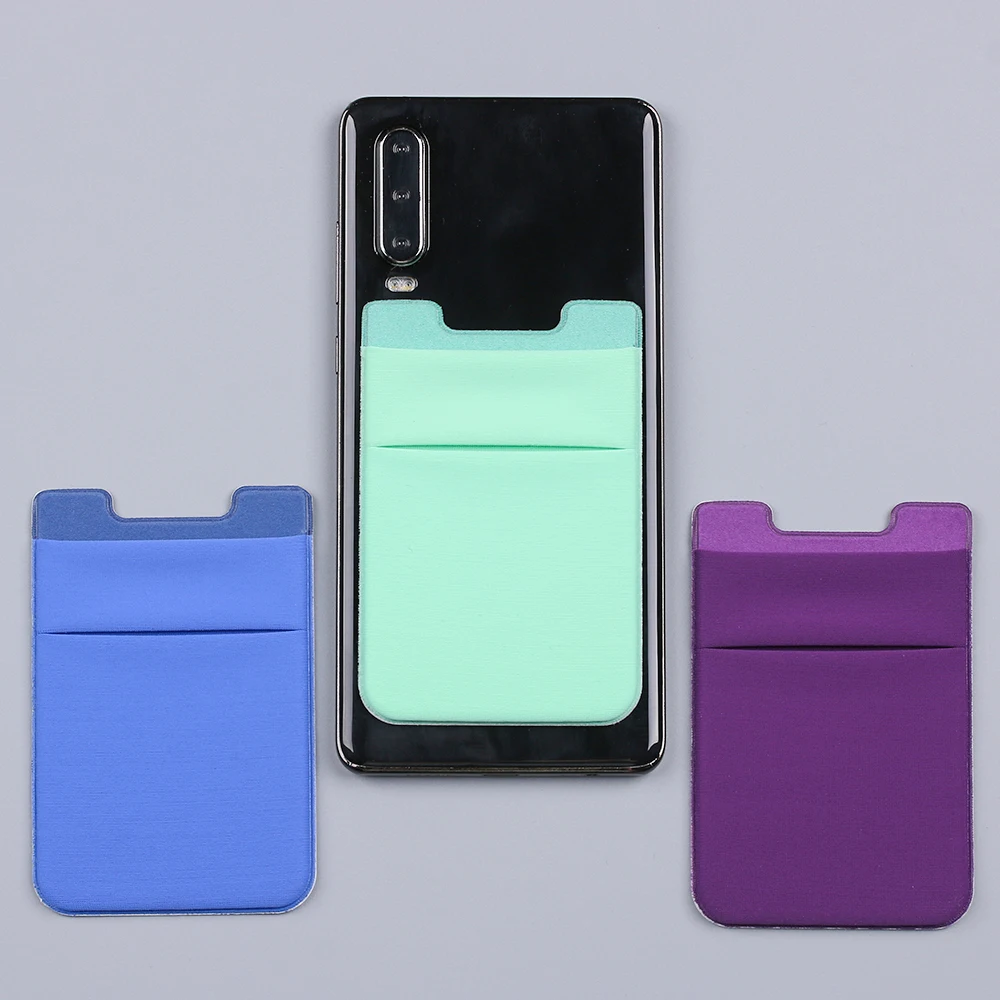 1Pcs Adhesive Sticker Phone Pocket Cell Phone Stick On Card