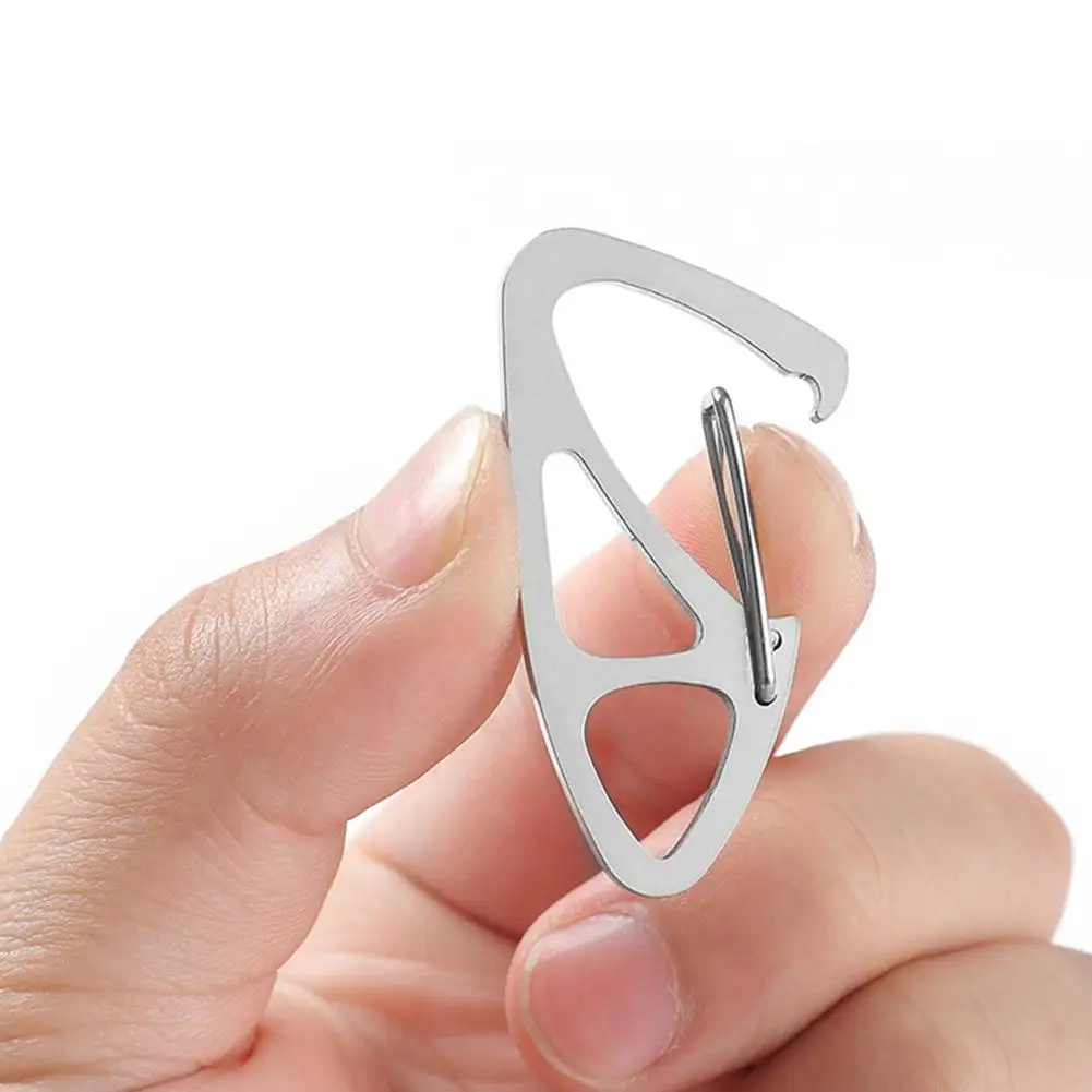 

1pcs Outdoor Climbing Quickdraws Aluminum Alloy Carabiner Hooks Keychain Spring Carabiners keychains Snap Clip H2D3