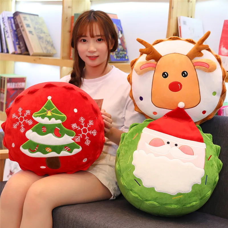 

Simanfei Christmas Back Cushion Decorative Seat Chair Cushions For Sofa Padding Pad Backrest Hug Travel Throw Pillow Plush Toys