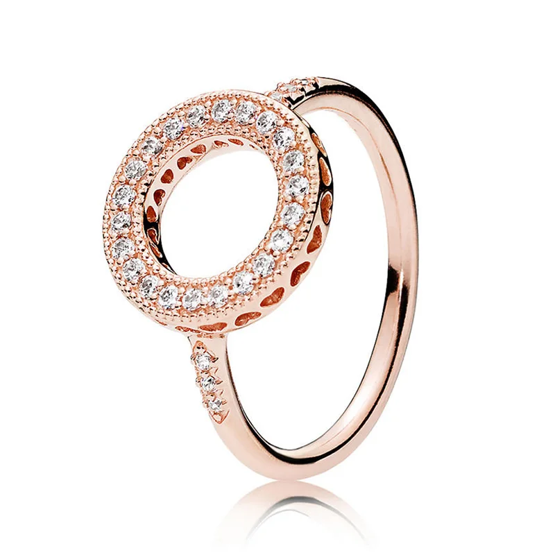 Модное серебряное кольцо с изображением Микки и Минни, кольца на палец с кристаллами, изящные кольца для женщин, свадебный подарок на Рождество - Цвет основного камня: AS026