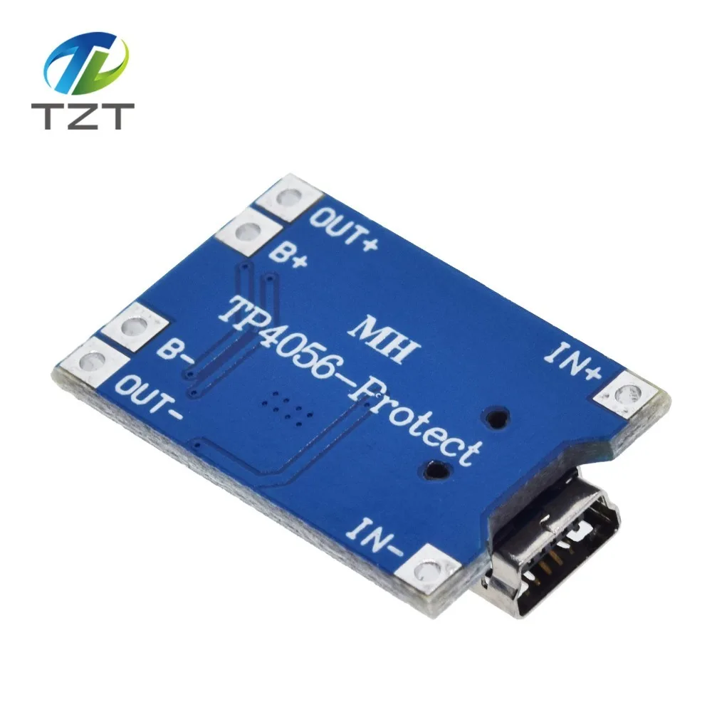 TZT type-c/Micro USB 5 V 1A 18650 TP4056 литиевых модуль зарядного устройства аккумулятора зарядки доска с защитой двойной функции 1A литий-ионный