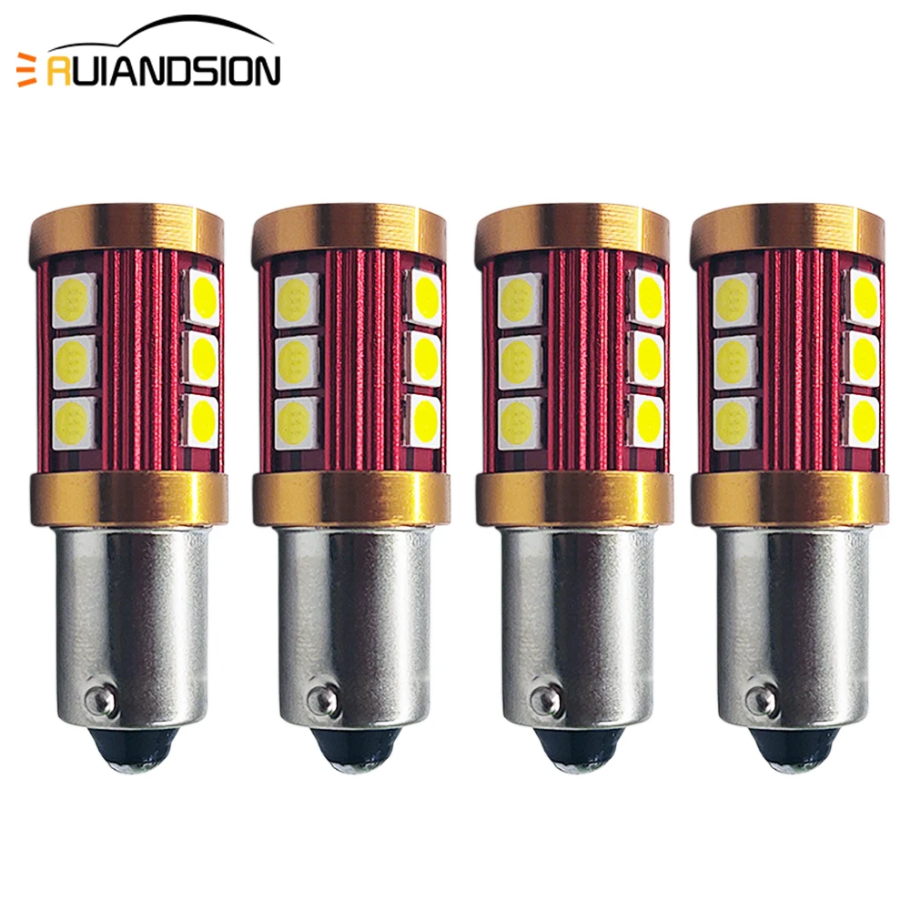 

4 pcs 3030 12smd BA9S T4W car led bulb wide voltage 10-30V Clearance Lamp turn signal light backup lamp taillight white yellow