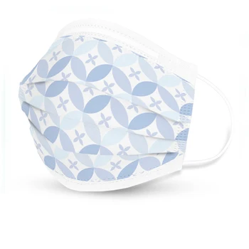 

10 PCS Adult Disposable Mask Face Mouth Mask Printing Pattern Breathable PM 2.5 Anti-dust Wind-proof Waterproof 3 Layers