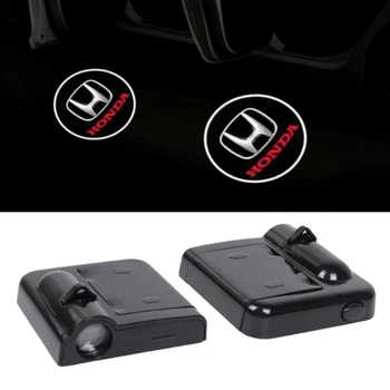 

2PCS Car Door Light for Honda Logo Fit CRV Civic Nc750x Accord 8 Dio HRV City PCX 125 Hornet Jade Jazz Projector Decorative Lamp