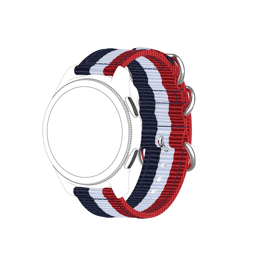 Холщовый нейлоновый наручный ремешок для Amazfit Bip S/Bip Lite часов Xiaomi GTS/Stratos/gtr47мм