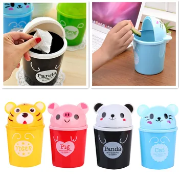 

Trumpet Desktops Mini Creative Covered Kitchen Living Room Trash Can