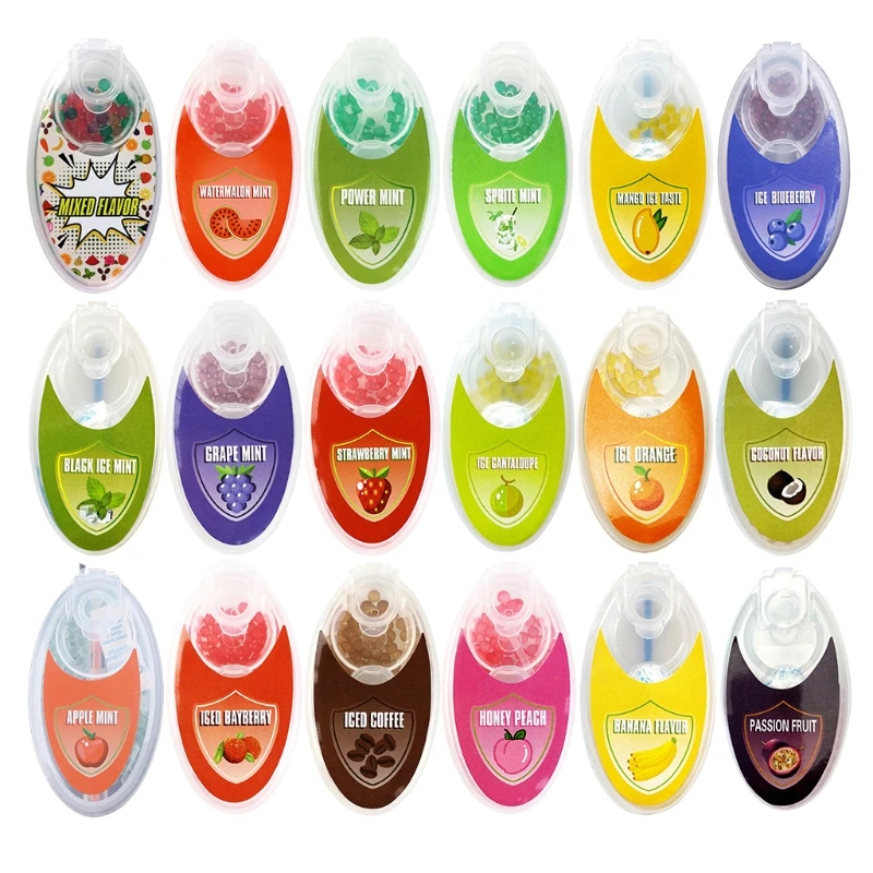 100pcs Mix Fruit Flavor Menthol Capsule Mint Beads Explosion Pops Cigarette Filter Brush Ball for Smoking S09 21 Dropship | Дом и сад