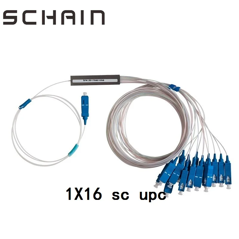 1x16 SC UPC PLC волоконно оптический сплиттер мини модуль SC/UPC plc коннектор