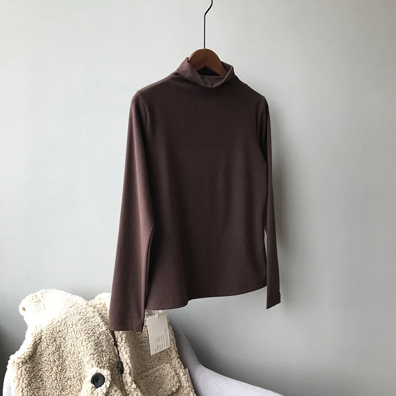 Women's Turtleneck Sweaters Autumn Winter Soft Warm Knitted Pullovers Basic Women Sweater Female Jumpers Tops Pulls Femmes