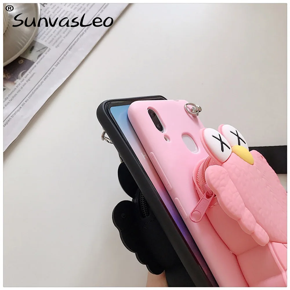 Для samsung Galaxy A10 A20 A20S A20E A30 A30S A40 A50 A60 A70 A80 M10 M20 M30 Note 8, 9, 10, плюс 3D кошелек телефона по последним дизайнам Мягкий силиконовый чехол
