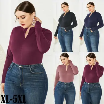 

Plus Size Womens V Neck Bodycon Sexy Sleepwear Jumpsuit Shorts Bodysuit Leotard Solid Color Playsuit Spring Autumn Clothes